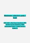 Wastewater Collections Grade 1 Questions & Answers PDF &vert; Complete Certification Practice Test &vert; Latest 2026&ndash;2027