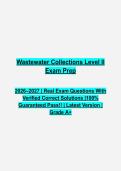 Wastewater Collections Level II Questions & Answers PDF &vert; Complete Operator Certification Practice Test &vert; Latest 2026&ndash;2027