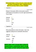 Title&colon; NRNP 6568 Week 11 Final Exam &ndash; Walden University &lpar;2026&ndash;2027&rpar;