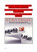 Strategic Management&comma; 6th Edition &colon; Test Bank &vert; Chapters 1&ndash;12 Exam Prep &semi; Verified Questions & Answer Guide by Frank T&period; Rothaermel
