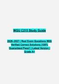 WGU C215 Operations Management Study Guide Questions & Answers PDF &vert; Complete Objective Assessment Review &vert; Latest 2026&ndash;2027
