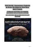 Neuroscience&colon; Exploring the Brain&comma; 5th Edition &vert; Test Bank &colon; Verified Exam Questions & Accurate Answers &semi; Mark Bear&comma; Barry Connors &vert; Extensive Study Resource