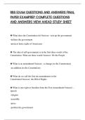 RBS EXAM QUESTIONS AND ANSWERS FINAL&NewLine;PAPER EXAMPREP COMPLETE QUESTIONS&NewLine;AND ANSWERS VIEW AHEAD STUDY SHEET