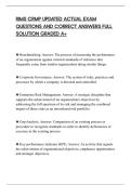 RIMS CRMP UPDATED ACTUAL EXAM&NewLine;QUESTIONS AND CORRECT ANSWERS FULL&NewLine;SOLUTION GRADED A&plus;