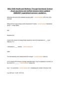 WGU D440 Health and Wellness Through Nutritional Science - Exam questions and verified answers latest updated 2026&sol;2027 &vert; guaranteed success &vert; graded a&plus;&period;