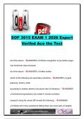 SOP 3015 Exam 1 &vert; 50&plus; Practice Questions & Verified Answers &vert; Emotion&comma; Attachment&comma; Identity&comma; Cognitive Development & Research Methods