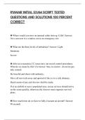 RYANAIR INITIAL EXAM SCRIPT TESTED&NewLine;QUESTIONS AND SOLUTIONS 100 PERCENT&NewLine;CORRECT&NewLine;