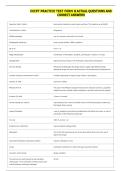 EXCPT PRACTICE TEST FORM B ACTUAL QUESTIONS AND &NewLine;CORRECT ANSWERS 