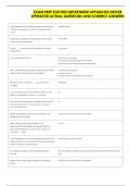 EXAM PREP FOR FIRE DEPARTMENT APPARATUS DRIVER &NewLine;OPERATOR ACTUAL QUESTIONS AND CORRECT ANSWERS 