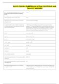 EXCEL CRASH COURSE EXAM ACTUAL QUESTIONS AND &NewLine;CORRECT ANSWERS