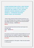 ILLINOIS ROOFING EXAM &lpar;LATEST&rpar; &vert;&vert; MOST RECENT &NewLine;EXAM 2026&vert;2027 ACTUAL COMPLETE REAL EXAM &NewLine;QUESTIONS AND CORRECTLY WELL DEFINED &NewLine;ANSWERS &lpar;VERIFIED ANSWERS&rpar; ALREADY              &NewLine;GRADED A&plus; &vert; GUARANTEED SUCCESS&excl;&excl;                   &NewLine;NEWEST EXAM &vert; JUST REL