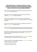 WGU D440 Chapter 17&colon; Health and Wellness Through Nutritional Science Test Exam Review Questions with all Answers verified for accuracy Updated 2026&sol;2027