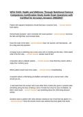 WGU D440&semi; Health and Wellness Through Nutritional Science Competency Certification Study Guide Exam Questions with Certified for Accuracy Answers 2026&sol;2027