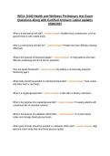 WGU&colon; D440 Health and Wellness Preliminary test Exam Questions along with Certified Answers Latest updates 2026&sol;2027