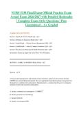 NURS 5338 Final Exam Official Practice Exam Actual Exam 2026&sol;2027 with Detailed Rationales &vert; Complete Exam-Style Questions &vert; Pass Guaranteed &ndash; A&plus; Graded&NewLine;&NewLine;