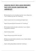 SHADOW HEALTH VIEW AHEAD RESOURCE&NewLine;PACK WITH SOLVED QUESTIONS AND&NewLine;ANSWER KEY