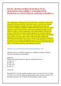 EXCEL CRASH COURSE EXAM 300 ACTUAL &NewLine;QUESTIONS AND CORRECT ANSWERS WITH &NewLine;RATIONALE LATEST UPDATE ALREADY GRADED A&plus; 
