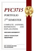 PYC3715 PORTFOLIO 2026 - COMPLETE ANSWERS