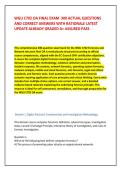 WGU C702 OA FINAL EXAM  300 ACTUAL QUESTIONS &NewLine;AND CORRECT ANSWERS WITH RATIONALE LATEST &NewLine;UPDATE ALREADY GRADED A&plus; ASSURED PASS