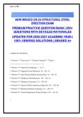 New Mexico GS-24 Structural Steel Erection Exam Practice Questions 2026-2027 &vert; 300&plus; Questions with Verified Answers & Rationales &vert; OSHA Subpart R Compliant