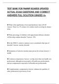 TEST BANK FOR PMHNP BOARDS UPDATED&NewLine;ACTUAL EXAM QUESTIONS AND CORRECT&NewLine;ANSWERS FULL SOLUTION GRADED A&plus;