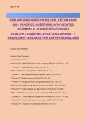 CWB Level 1 Welding Inspector Exam Practice Questions 2026-2027 &vert; 275&plus; Questions with Verified Answers & Rationales &vert; CSA W178&period;2 Compliant