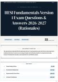 HESI Fundamentals Version 1 Exam Questions & Answers 2026-2027 &lpar;Rationales&rpar;