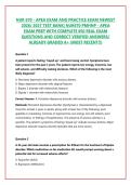 NUR 670 - APEA EXAM AND PRACTICE EXAM NEWEST 2026&sol; 2027 TEST BANK&vert; NUR670 PMHNP - APEA EXAM PREP WITH COMPLETE 650 REAL EXAM QUESTIONS AND CORRECT VERIFIED ANSWERS&sol; ALREADY GRADED A&plus; &lpar;MOST RECENT&excl;&excl;&rpar;