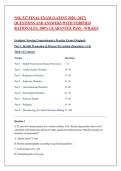 NSG 527 Final Exam &lpar;Latest 2026 &sol; 2027&rpar; Questions and Answers with Verified Rationales&comma; 100&percnt; Guarantee Pass - Wilkes