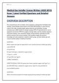 Medical Gas Installer License Written &lpar;ASSE 6010&rpar; &NewLine;Exam &vert; Latest Verified Questions and Detailed &NewLine;Answers