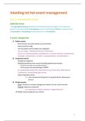 Lecture Notes Inleiding Eventmanagement &vert; Arteveldehogeschool &vert; 2026&sol;27