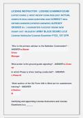 LICENSE INSTRUCTOR &sol; LICENSE EXAMINER EXAM &NewLine;&lpar;LATEST EXAM&rpar; &vert;&vert; MOST RECENT EXAM 2026&vert;2027 ACTUAL &NewLine;COMPLETE REAL EXAM QUESTIONS AND CORRECT WELL &NewLine;DEFINED ANSWERS &lpar;VERIFIED ANSWERS&rpar; ALREADY &NewLine;GRADED A&plus; &vert; GUARANTEED SUCCESS&excl;&excl; BRAND NEW &NewLine;EXAM&excl;&excl; JUST  RELEAS