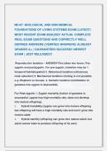 MCAT -BIOLOGICAL AND BIOCHEMICAL &NewLine;FOUNDATIONS OF LIVING SYSTEMS EXAM &lpar;LATEST&rpar; &NewLine;MOST RECENT EXAM 2026&vert;2027 ACTUAL COMPLETE &NewLine;REAL EXAM QUESTIONS AND CORRECTLY WELL &NewLine;DEFINED ANSWERS &lpar;VERIFIED ANSWERS&rpar; ALREADY &NewLine;GRADED A&plus; &vert; GUARANTEED SUCCESS&excl;&excl; NEWEST &NewLine;E