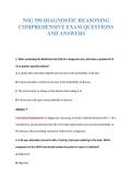 NSG 550&colon; Advanced Diagnostic Reasoning Practice Exam & Clinical Knowledge Base