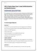 ASE A1 Engine Repair Exam &vert; Latest Verified Questions &NewLine;and Detailed Answers 