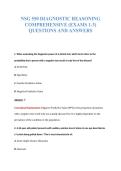 Comprehensive Diagnostic Reasoning&colon; NSG 550 Board & Assessment Question Bank