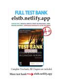 Test Bank Ethical and Legal Issues in Canadian Nursing 4th &NewLine;Edition Keatings Chapter 1 - 12 