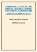 COMPREHENSIVE PARASITOLOGY&colon; TYPES&comma; LIFE CYCLES&comma; AND DISEASES &vert; COMPLETE STUDY GUIDE AND PRACTICE QUESTIONS