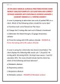 ATI RN ADULT MEDICAL SURGICAL PROCTORED RETAKE EXAM &NewLine;NEWEST 2026&sol;2027COMPLETE 120 QUESTIONS AND CORRECT &NewLine;DETAILED ANSWERS WITH RATIONALES &lpar;VERIFIED ANSWERS &rpar; &NewLine;&vert;ALREADY GRADED A&plus;&vert;&vert; VERIFIED EXAMS&excl;&excl;&excl; 