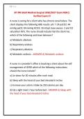 ATI RN Adult Medical-Surgical 2026&sol;2027 Exam NGN&vert;&vert; &NewLine;Verified Exams&excl;&excl;&excl;