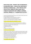 NR 602 FINAL EXAM &ndash; PRIMARY CARE CHILDBEARING & CHILDREARING FAMILY &ndash; &lpar;2026&rpar; ACTUAL QUESTIONS & ANSWERS &lpar;CHAMBERLAIN&rpar; &vert;&vert; MOST RECENT EXAM 2026 ACTUAL COMPLETE REAL EXAM &sol;&sol;WITH COMPLETE QUESTIONS AND CORRECT ANSWERS &lpar;ALREADY GRADED A&plus;&rpar; &vert; GUARANTEED SUCCESS