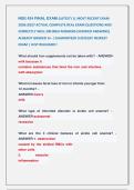 NSG 434 FINAL EXAM &lpar;LATEST&rpar; &vert;&vert; MOST RECENT EXAM &NewLine;2026&vert;2027 ACTUAL COMPLETE REAL EXAM QUESTIONS AND &NewLine;CORRECTLY WELL DEFINED ANSWERS &lpar;VERIFIED ANSWERS&rpar; &NewLine;ALREADY GRADED A&plus; &vert; GUARANTEED SUCCESS&excl;&excl; NEWEST &NewLine;EXAM &vert; JUST RELEASED&excl;&excl;