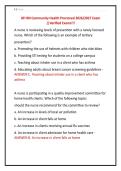 ATI RN Community Health Proctored 2026&sol;2027 Exam &NewLine;&vert;&vert;Verified Exams&excl;&excl;&excl;