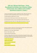 NSG 555&sol; NSG555 Final Exam &ndash; Nurse &NewLine;Practitioners in Primary Care II Review&vert; Wilkes &NewLine;&lpar;Latest 2026&sol; 2027 Update&rpar; 100&percnt; Verified &NewLine;Questions & Answers &vert; Grade A