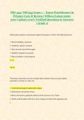 NSG 555&sol; NSG555 Exam 1 &ndash; Nurse Practitioners in &NewLine;Primary Care II Review&vert; Wilkes &lpar;Latest 2026&sol; &NewLine;2027 Update&rpar; 100&percnt; Verified Questions & Answers &NewLine;&vert; Grade A