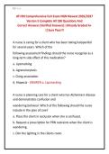 ATI RN Comprehensive Exit Exam NGN Newest 2026&sol;2027 &NewLine;Version 5 Complete All 180 Questions And &NewLine;Correct Answers &lpar;Verified Answers&rpar; &vert;Already Graded A&plus; &NewLine;&vert;&vert;Sure Pass&excl;&excl;&excl;