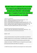 NR 668 Clinical Evaluation and Assessment CEA Final Exam Official Practice Exam Actual Exam 2026&sol;2027 with Detailed Rationales &vert; Complete Exam-Style Questions &vert; Pass Guaranteed &ndash; A&plus; Graded&NewLine;&NewLine;