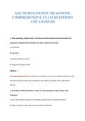 NSG 550 Diagnostic Reasoning&colon; Comprehensive Board & Clinical Assessment Question Bank