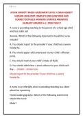 ATI RN CONCEPT BASED ASSESSMENT LEVEL 3 EXAM NEWEST &NewLine;VERSION 2026&sol;2027 COMPLETE 200 QUESTIONS AND &NewLine;CORRECT DETAILED ANSWERS &lpar;VERIFIED ANSWERS&rpar; &NewLine;&vert;ALREADY GRADED A&plus;&vert;&vert; FREE PASS&excl;&excl;&excl;