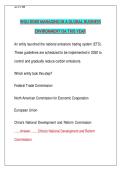 WGU D080 Managing in a Global Business Environment Objective Assessment &lpar;OA&rpar; Exam 2026&sol;2027 &vert; Latest Update &vert; Questions & Verified Answers &vert; Complete Exam Prep
